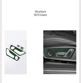 For Audi C8 A6 A7 S6 S7 (2019-2025) Made of Alcantara Seat Adjustment Buttons Panel Trim Sticker Car Interior Tuning Accessory
