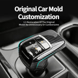 For Chevrolet Silverado (2022-2023) Carbon Fiber Center Console Gear Shift Knob Cover Car Interior Accessory OEM