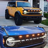 LED Grille Clearance Light Smoked Lens for Ford Bronco LED Ambient Light iJDM
