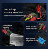 2000A 12V Car Jump Starter Portable Power Bank Battery Charger Emergency Car Booster for 8.0L Gas/7.0L Diesel 12V Car Jump St