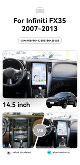 13.6-Inch Android 13 Multimedia Stereo for Infiniti G35 G37