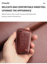 Genuine Leather Car Key Case Cover For Toyota Auris Verso Yaris Scion Aygo Corolla Reiz Avensis Rav4 Levin Camry