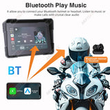 5Inch Waterproof Motorcycle Monitor with CarPlay & DVR