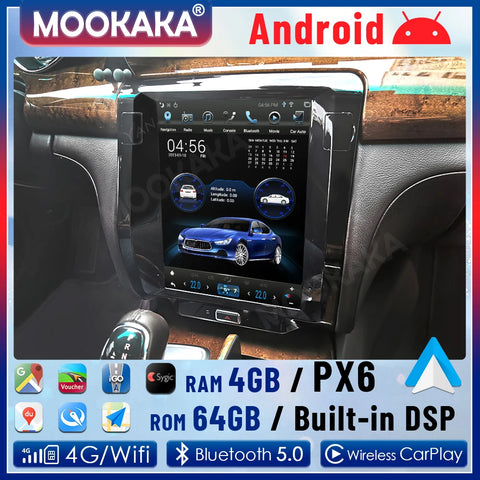 Android 13 Multimedia Navigation System for Maserati M156 2013-2022 Android Head Unit Aotsr Carbon fiber 8G-128G Eight Core