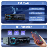 1Din Universal MP3 Car Radio Bluetooth FM Stereo Car Interior Accessory AKAMATE