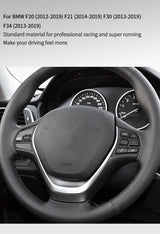 For BMW F20 F21 F30 F34 Steering Wheel Trim Frame Sticker Car Premium Interior Tuning Accessories Made of Alcantara Customiza