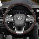 Lexus Anti-Slip Segmented Suede Steering Wheel Cover