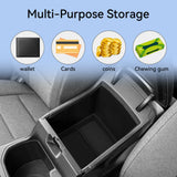 Armrest Storage Lower Box for Kia K4 2025-2026 (US Version) Car Center Console Tray Organizers Accessories Tidying Black Car