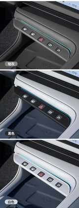 For Zeekr 001 21-25 Car Center Console Button Silicone Pad AC Key Protective Film Scratch-resistant Interior Accessories