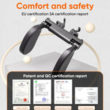 Long-Distance Travel Comfort Adjustable Car Headrest with Waterproof PVC Leather Car Accessory OEM