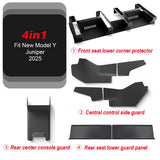 TPE Underseat Protector Center Console Side For Tesla New Model Y Juniper 2025 Launch and 2nd Row Kick Cover Air Vent