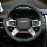 Anti-Slip Suede Wheel Cover for Land Rover Car Interior Accessory Hocasen Green 3-Piece Set