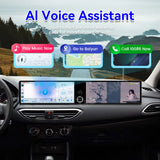 24.6" Dual Screen Android Head Unit for Hyundai Elantra 2017–2020 Android Head Unit Aotsr