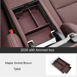 Armrest Storage Organizer for Volvo XC90 XC60 S90 Car Interior Accessory LINGLUYANG 2026 S90