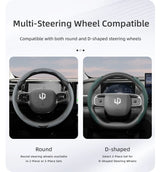Breathable Leather Steering Wheel Cover for Leapmotor T03 C10