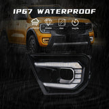 Front Bumper DRL with Turn Signal for Ford Ranger Car Interior Accessory MAGIC COLORM