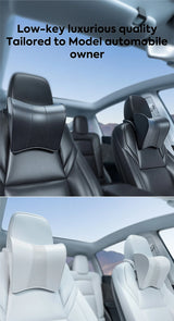 Model 3/Y Neck Pillow: Ergonomic Memory Foam Support & 2.8" Height Adjustment for Ultimate Comfort
