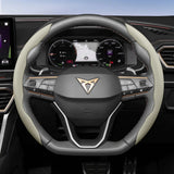 Breathable Leather Steering Wheel Cover for Cupra Models