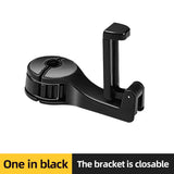 2-in-1 Hidden Headrest Phone Holder and Car Hook