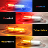 72W Magnetic Amber LED Strobe Beacon Light 12-24V Truck Car Interior Accessory MAGIC COLORM