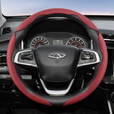 Breathable Holes Leather Steering Cover for Chery