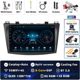 2K QLED Android 15 Multimedia Player for Mazda 3 2004–2013