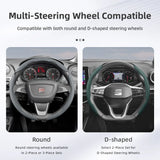Breathable Leather Steering Wheel Cover for Seat Ibiza, Arona, Leon Car Interior Accessory Hocasen