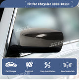 Mirror Cap Covers Carbon Fiber for Chrysler 300C 2011+ Car Interior Accessory HEBE