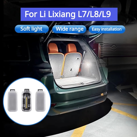 For Li Lixiang L7 L8 L9 2022 2023 Trunk Car LED Lights Tailgate Encamp Lights Interior Modification Accessories Interior Modi