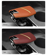 For Changan UNI-V (22-) & CS75 (24-) Original Leather Center Gear Shift Knob Cover Anti Scratch Car Interior Tuning Accessories