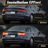 LED Tail Light Assembly for Audi A6 C7 2012-2015 Car Interior Accessory MAGIC COLORM