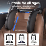 Ergonomic 360° Adjustable Auto Cervical Pillow with Memory Foam & Side Pads for Car Travel BMW Benz