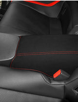 Rear Armrest Mat Leather Cover for Toyota GR86 Subaru