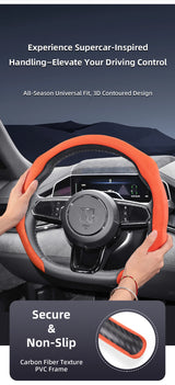 Suede Steering Wheel Cover for Zeekr Non-Slip Fit Car Interior Accessory Hocasen