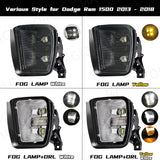 LED Fog Light with DRL for Dodge Ram 1500 2013-2018 Car Interior Accessory MAGIC COLORM