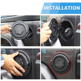 Fuel Tank Cap Aluminum Alloy for Jeep Wrangler JL 2018-2024 Car Interior Accessory HEBE
