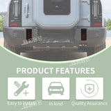 Fog Lamp Cover Iron for Jetour Traveler T2 2023+ Protective Frames HEBE