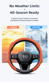 Suede Snap-On Steering Wheel Cover for Honda Civic
