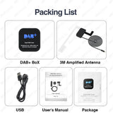 DAB+ Receiver Box with Antenna for Android Radios