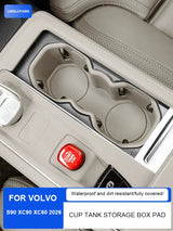Armrest Cup Holder Organizer for Volvo S90 XC60 XC90 Car Interior Accessory LINGLUYANG