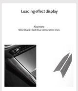 For BMW 2er Two-Door G42 3er i3 G20 G28 4er i4 G23 Center Console Side Trim Sticker Car Interior Accessories Made of Alcantara