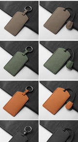 Goatskin Car Card Key Protective Cover NFC Induction Card Key Case All Car Card Key Universal Protective Cover Keychain