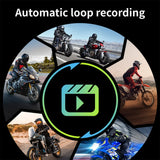 1080P Dual Channel Motorcycle Dashcam with Night Vision Motorcycle GPS JIUYIN