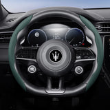Quick Release Leather Wheel Cover for Maserati Models