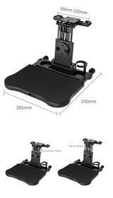 Upgraded Dual-Use Car Table for Steering Wheel and Backseat, with Phone Holder Cup Holder, Heavy-Duty 20kg Load