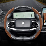 Suede Steering Wheel Cover Snap-On for Deepal S05