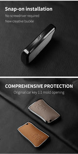 5 Button Metal and Leather Car Key Case Cover For Lexus LM350h LM500H
