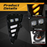 3-Color LED DRL Fog Lights for Proton X50 2021-2023 Car Interior Accessory MAGIC COLORM