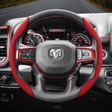Anti-Slip Suede Steering Wheel Cover for Ram 1500