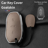 Citroen C5 X C4L C6 C3-XR AIRCROSS 308 408 508 2008 3008 4008 5008 DS 5LS 4S Metal and Leather Car Key Case Cover